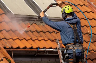 Démoussage et hydrofuge de toiture à Llo